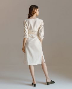 Long Linen Dress Bridesmaid Dress Linen Tunic Wrap