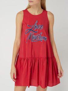 Love Moschino Kleid Mit Logostickerei In Rot Online