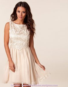 Luxuriös Weißes Kleid Kurz Mit Spitze Kurz Süß Und