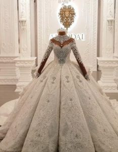 Luxus Brautkleider Mit Ärmel  Hochzeitskleider Prinzessin
