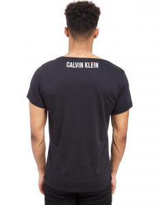 Lyst  Calvin Klein Side Logo Tshirt In Black For Men