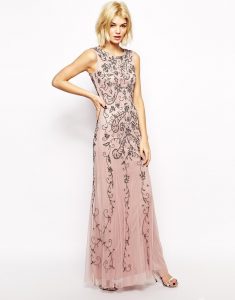 Lyst  Mango Embellished Maxi Dress In Natural