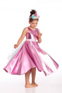 Mädchen Halloweenkostüm Glänzendes Kleid Einhorn Kostüm