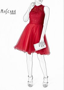 Mascara Kleid Rot  Abendkleider  Elegante Ballkleider