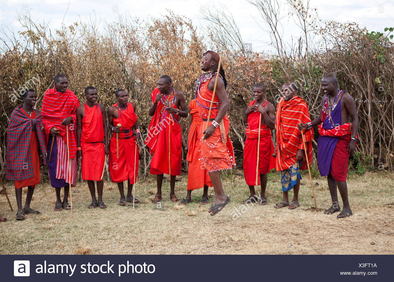 Massai Warriors Stockfotos Und Bilder Kaufen  Alamy