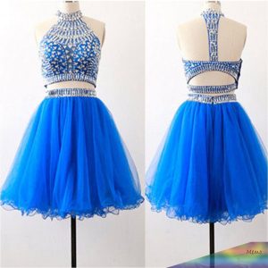 May 2 2018  Royal Blue Two Pieces Sparkly Bohemian Open