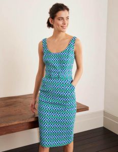 May Strukturiertes Kleid  Sattes Smaragdgrün