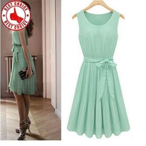 Mint Grün Plissierten Kleid Größe S  Kleider Kleid Mint