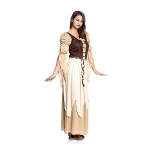 Mittelalter Magd Damen Kostüm Komplett Mit Tasche