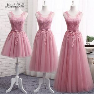 Modabelle Lace Dusty Pink Bridesmaid Dresses For Wedding