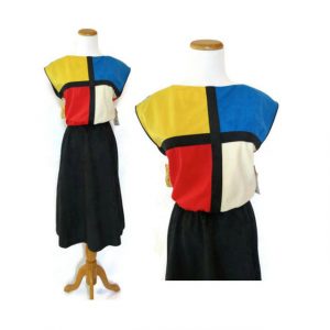 Mondrian Colorblock Dress / Piet Mondrian Dress