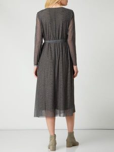 Moss Copenhagen Kleid Aus Mesh Mit Taillengürtel Modell