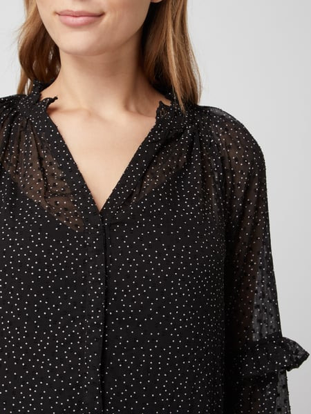 Neo Noir Kleid Mit Punktmuster Modell 'Hampton' In Grau