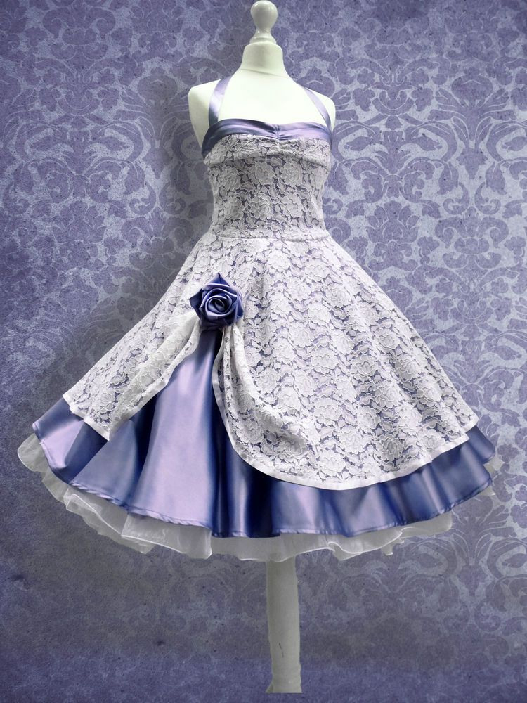 Neu 50Er Jahre Standesamt Brautkleid Abendkleid Petticoat