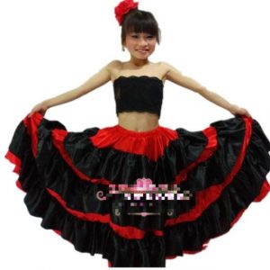 Neue Kinder Flamenco Tanzkleid Mädchen Flamenco Kleider