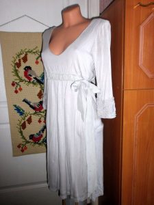 Noa Noa Vintage Kleid Gr Xs Seidenkleid 3/4 Arm Mit