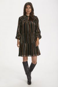 Part Two Kleid Stripe Burnout Black  Shoppen Sie Stripe