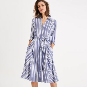 Phase Eight Willa Stripe Dress Blau  Online Kaufen  Manor