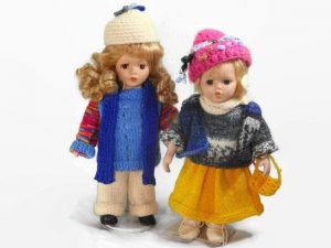 Porzellanpuppenkinder In Winterbekleidung Mädchen  Etsy