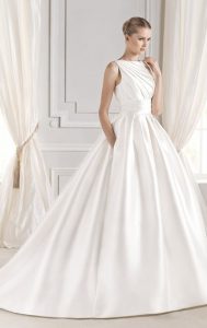 Princess Satin Elegant Wedding Dresses