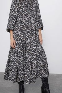 Printed Midi Dress  Mididresseswoman  Zara United
