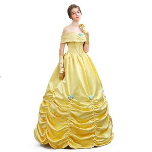Prinzessin Kleid Damen Gelb  Trendige Kleider Für Die