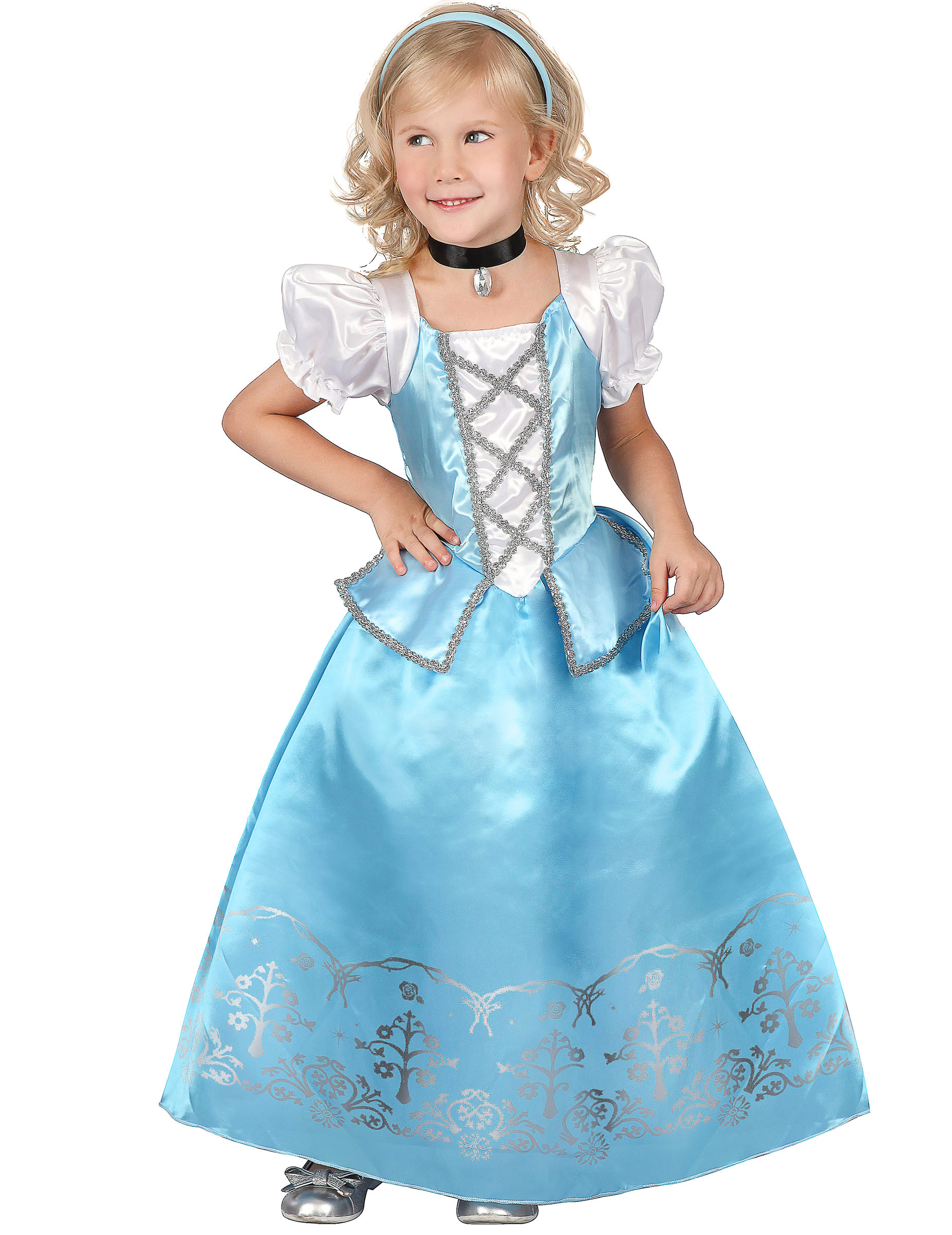 Prinzessinnenkleid Für Mädchen Blauweiss Kostüme Für