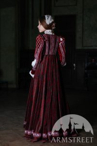 Renaissance Samtkleid Florentiner Mode Kaufen Vorhanden