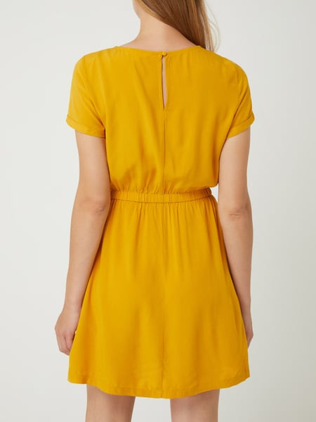 Review Kleid Mit Gummizug Im Taillenbereich In Orange