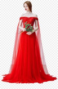 Rotes Hochzeitskleid  Hochzeittrauungparty