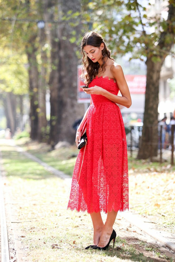 Rotes Kleid Für Einen Schicken Look  Archzine