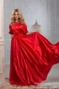 Rotes Kleid Maxi Von Schulter Sommerkleid Plus Von
