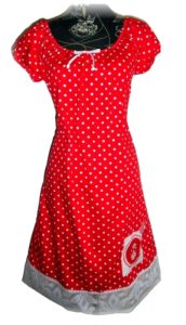 Rotes Matroschka Kleid Mit Punkten Pünktchenkleid Kleid Punkte