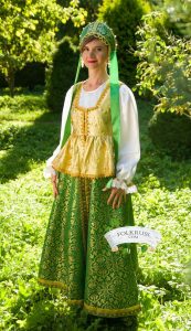 Russische Traditionelle Slawische Kleid Für Frau Sudarinya