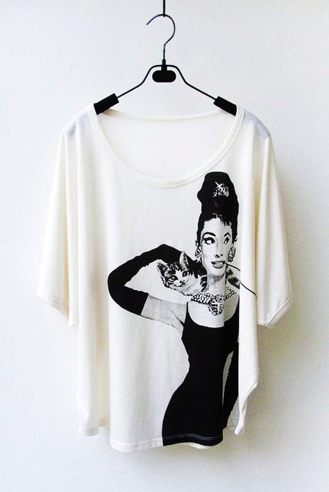 Sale Audrey Hepburn  Women Tank Top Oversized Shirt