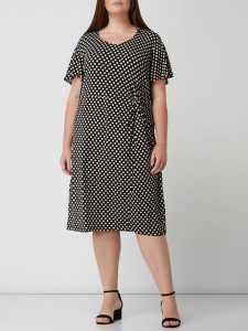 Samoon Plus Size Kleid Mit Allovermuster In Grau