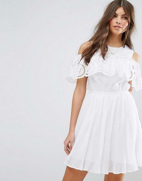 Schlichtes Weißes Langes Kleid