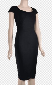 Schwarzes Kleid Figurbetont