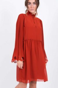 Seechloé Kleid Mit Rüschen In Rot  Gruenerat