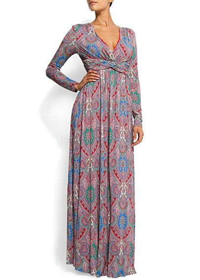 Seems So Cosy  And Great Print Mango  Maxi Kleider