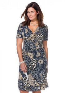 Sheego Style Jerseykleid In Wickeloptik  Kleider Mode