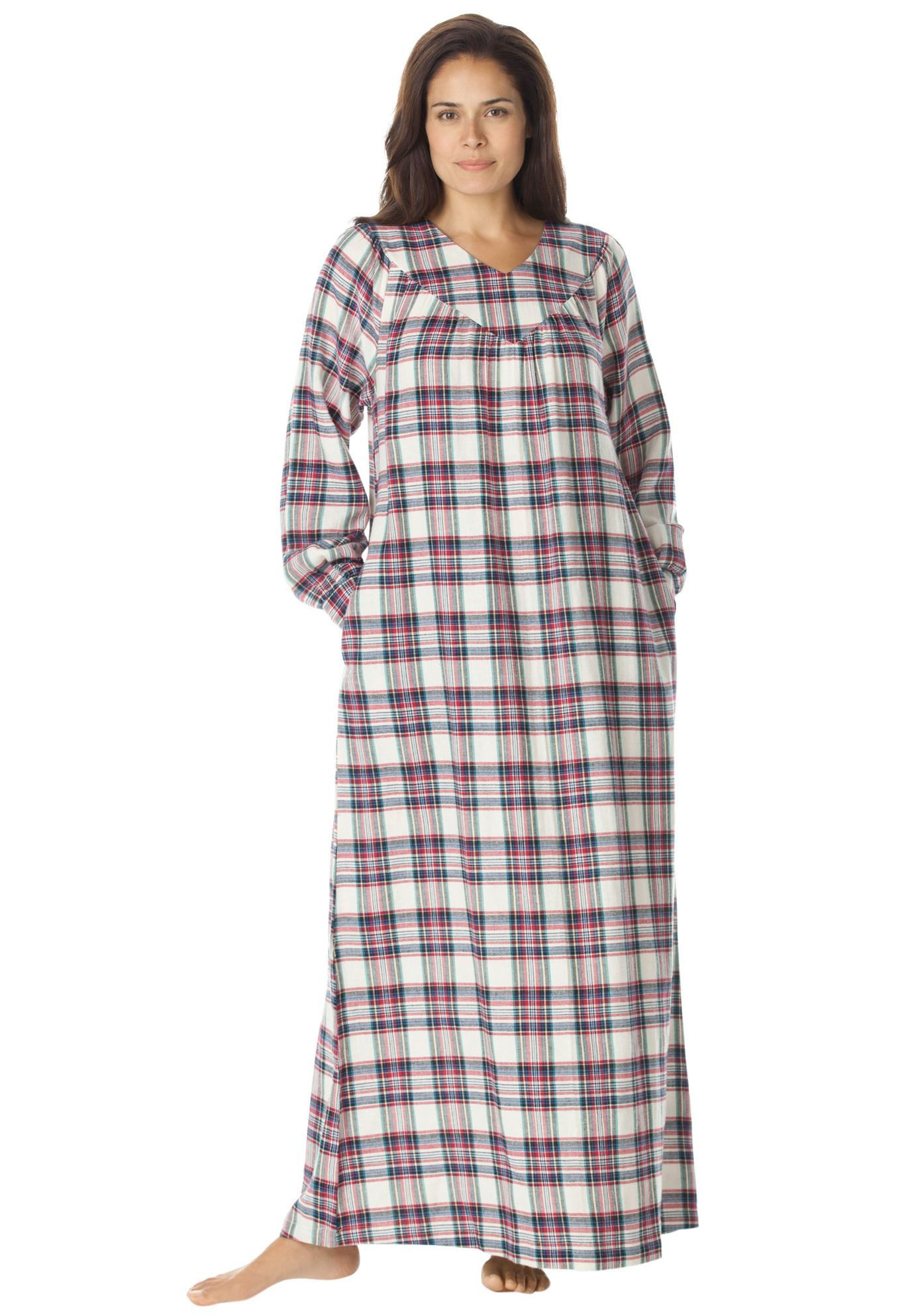 Soft Flannel Plaid Gownonly Necessities®  Nightgowns