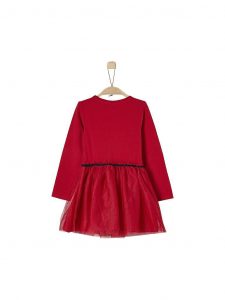 Soliver Mädchenkleid Regularfit Rot  104