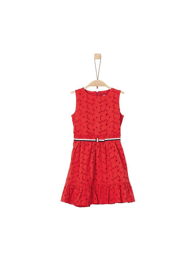 Soliver Mädchenkleid Regularfit Rot  92