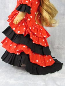 Spanische Flamenco Puppe Kleid Für Amerikanische Mädchen