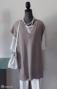 Strickkleid M Oversize Pullover Winterkleid Wolle/Alpaca