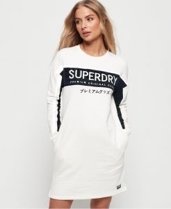 Superdry Sweatkleid Mit Grafikeinsatz  Damen Kleider