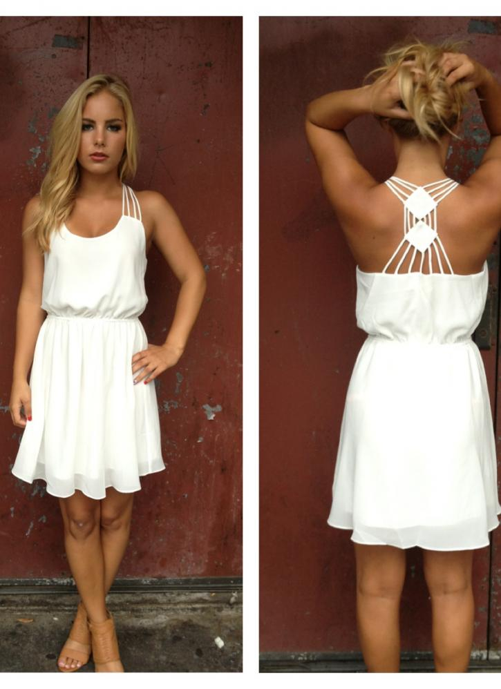 Süßes Sommerkleid  Kleid Dress Sommer Weiß Kurz