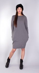 Sweatshirtkleid Mit Uboot Kragen  Sweatshirt Kleid