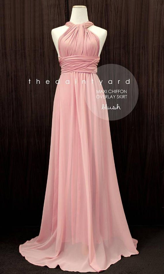 Tdy Bridesmaid Maxi Infinity Dress / Multiway Dress / Long
